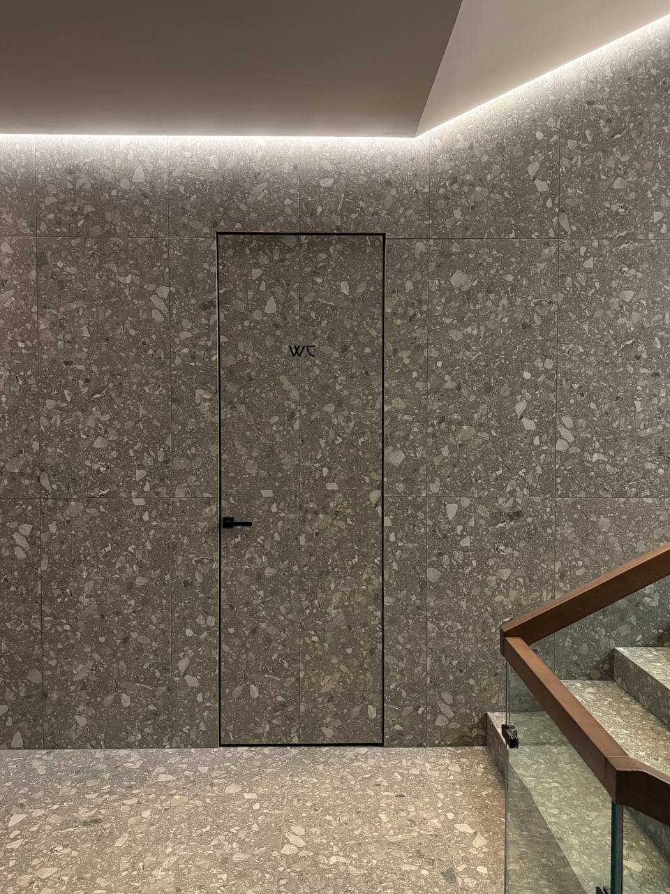 Stone-clad hidden door system